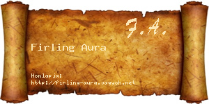 Firling Aura névjegykártya